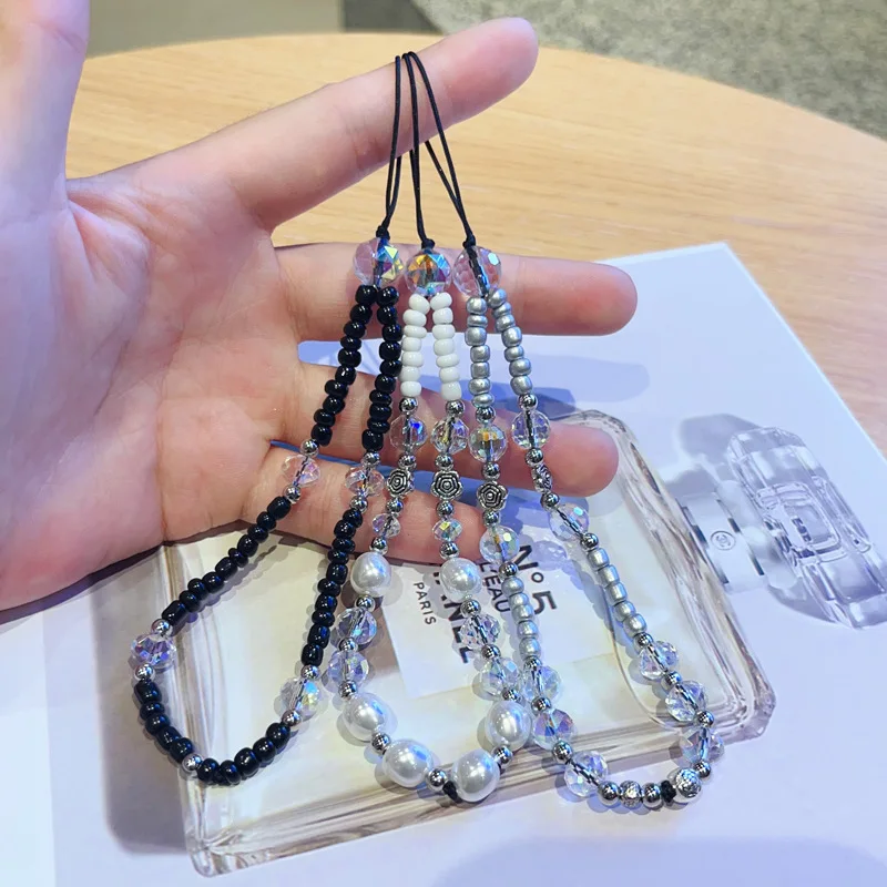 Phone Accessories Hanging - Nueva mini cadena de cristal original,