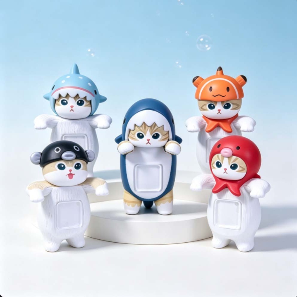 Phone Accessories Toys - Caja Sorpresa Mofusand, Serie Vida Marina,