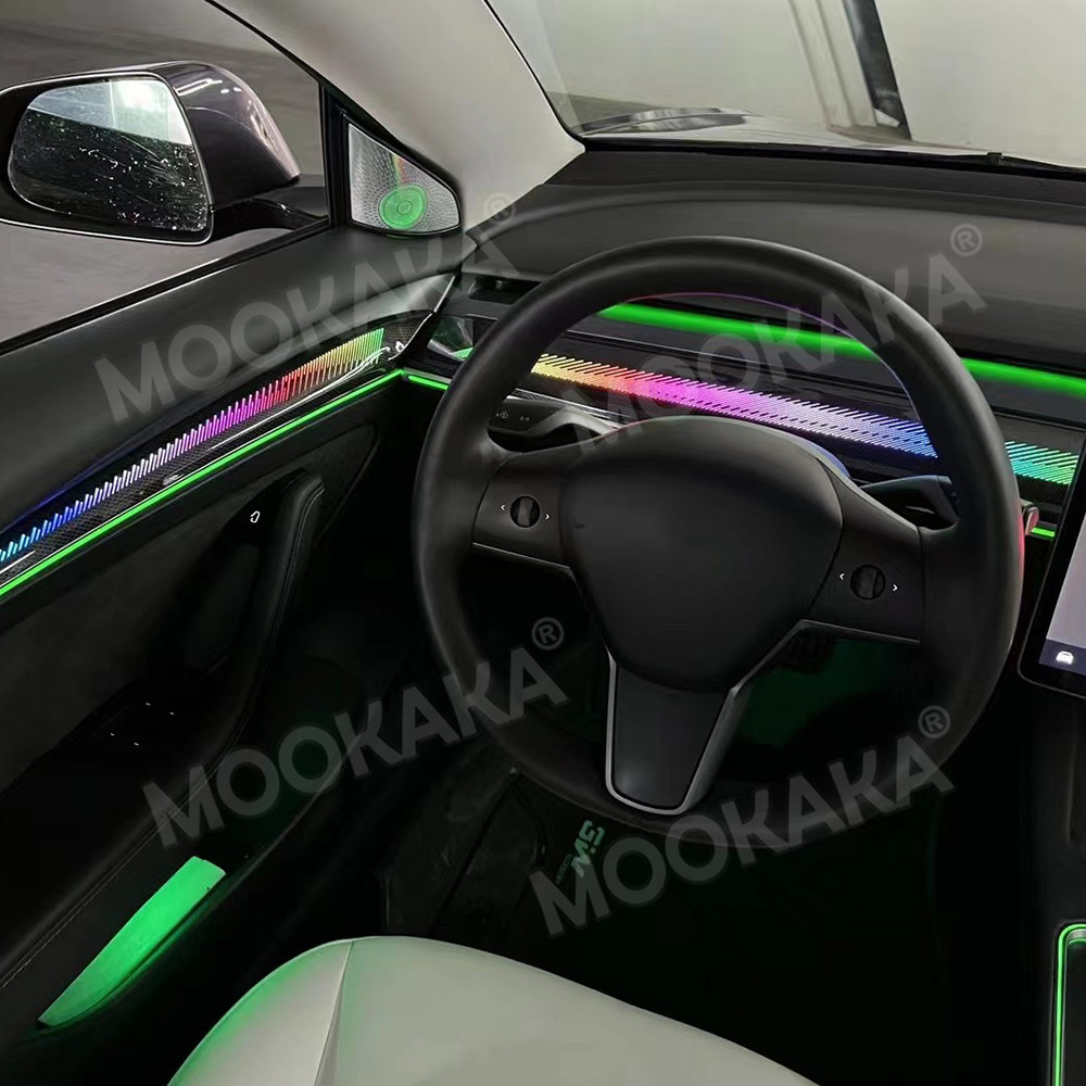 Phone Accessories Video - Luz Ambiental para Auto Tesla Modelo