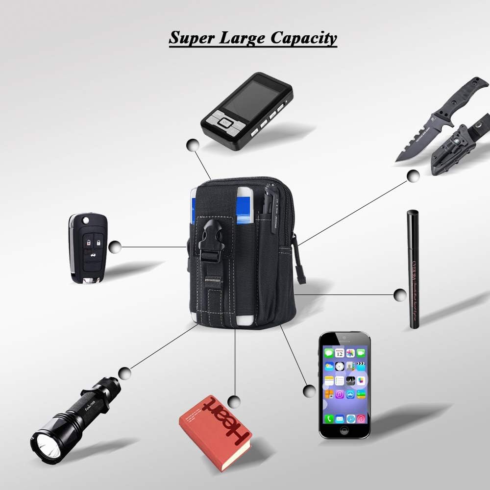 Bolsa táctica Molle para cintu - Phone Accessories reseña y precio
