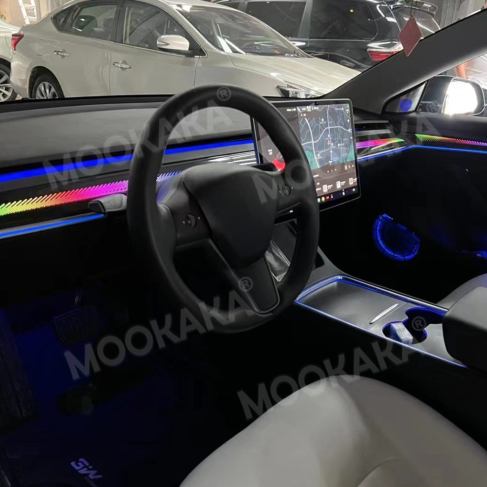 Luz Ambiental para Auto Tesla  - Phone Accessories Video reseña y precio